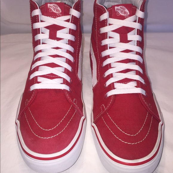 Vans Other - VANS OLD SCHOOL RED SUEDE HIGHTOP SNEAKERS